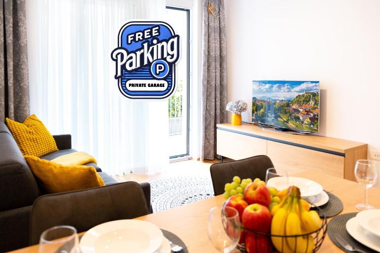 Masarykova Residence - Modern 1-Bedroom in City Center & Free Parking - B&B Lubiana