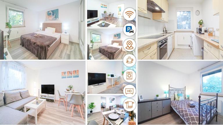 Parkplatz - Zentral - modern - 3-Zi 5x Pers - B&B Heilbronn