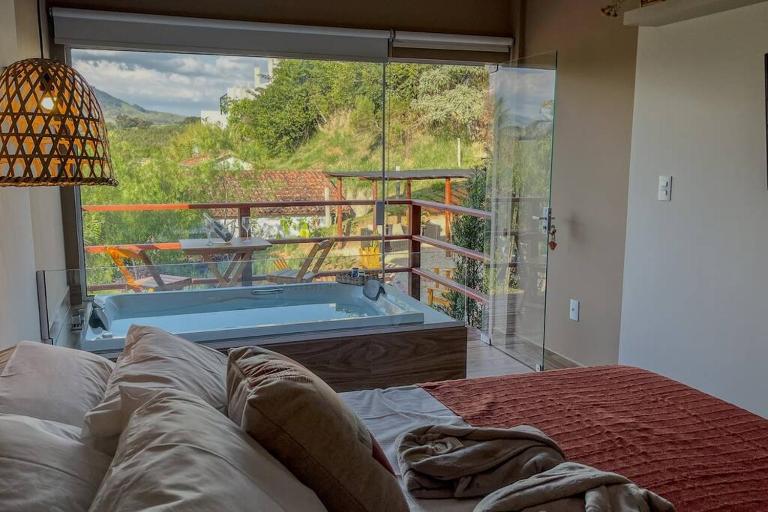 Suíte Com Hidro - Refugio das Lavandas - Socorro SP - B&B Socorro