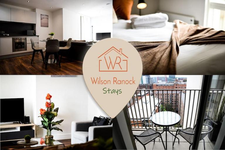 Modern 2 bedroom apartment - city centre - parking - Chambres d'hôtes Manchester