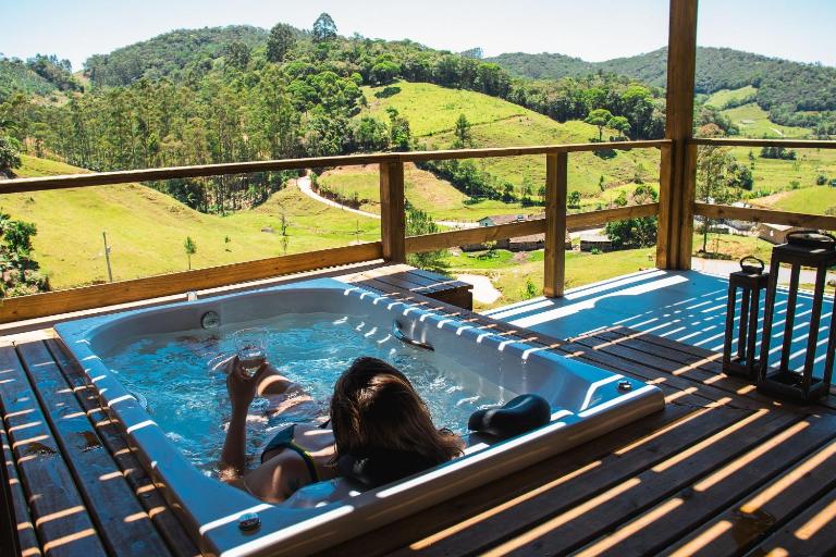Prana Chalé com Hidromassagem - Águas Mornas - SC - Bed and Breakfast Águas Mornas