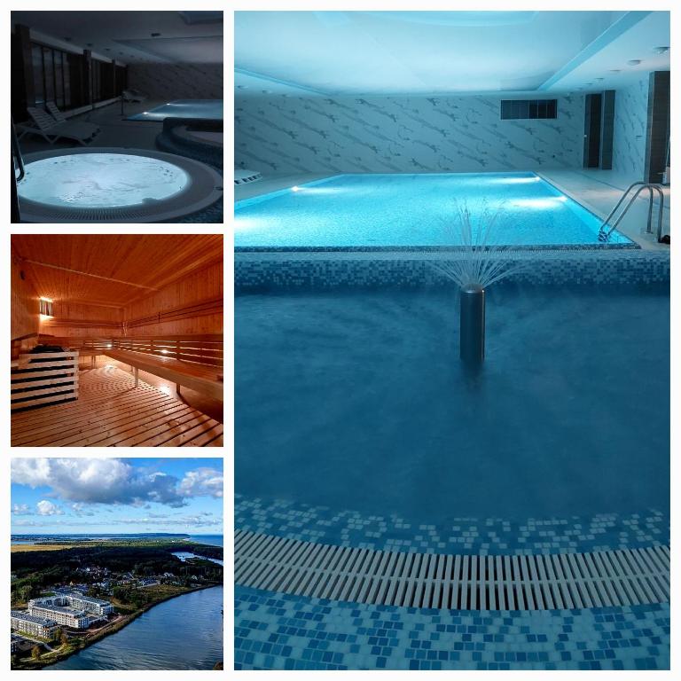 Studio by the River with Terrace, Basen, Sauna, Jacuzzi, Fitness - B&B Dziwnów