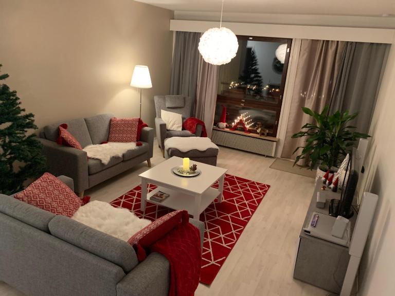SUSIHUKKA & Punahilkka Apartments with sauna - Ferienwohnung Rovaniemi