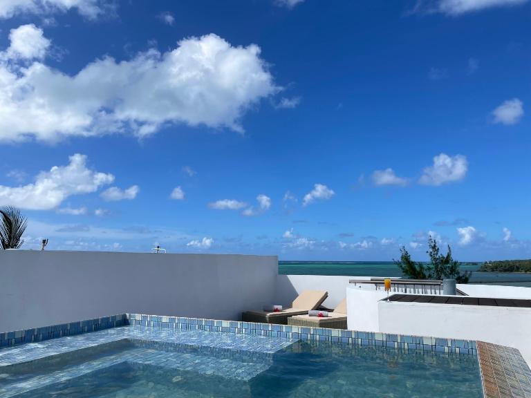 Penthouse - Sea view, Private roof top pool, Golf - B&B Roches Noire