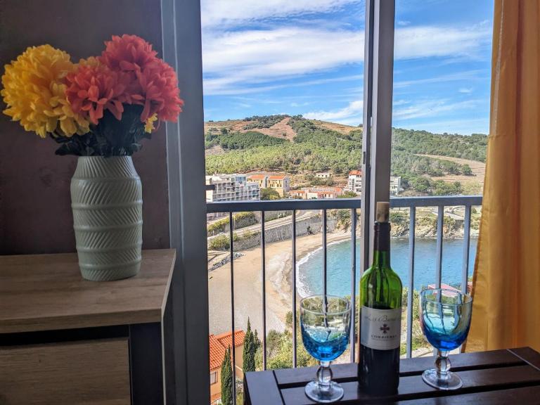 T2 Vue exceptionnelle proche de Collioure - Chambres d'hôtes Banyuls-sur-Mer