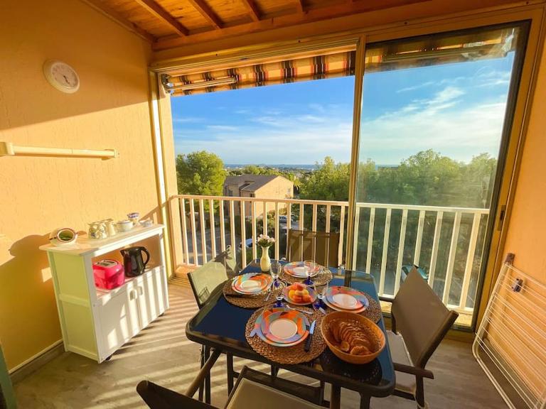 Charmant T2 avec terrasse vue mer - B&B Bandol