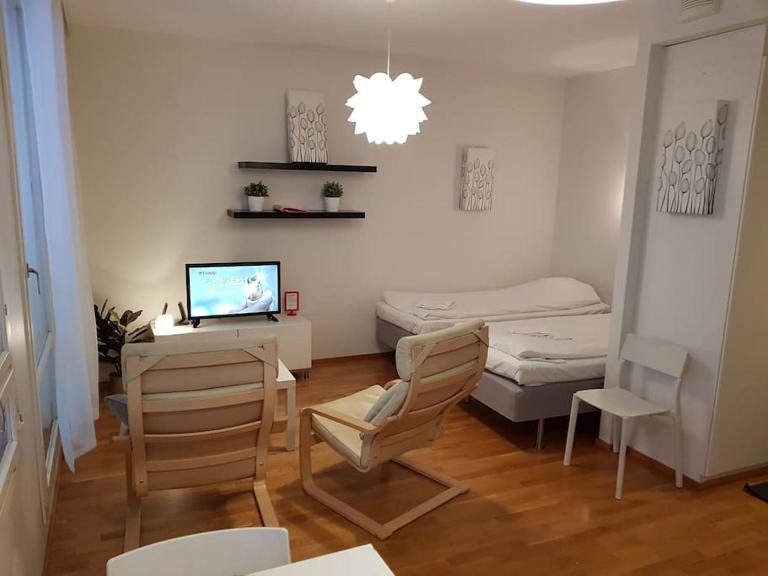 Kotimaailma - Studio with sauna in center - B&B Turku