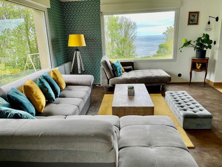 Grande villa avec Vue mer, Spa et Ferme aux animaux - B&B Landemer