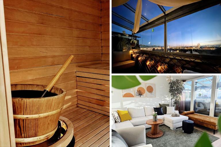 Central Skyroom - Sauna, Family-Friendly & City Skyline Views - B&B Helsinki