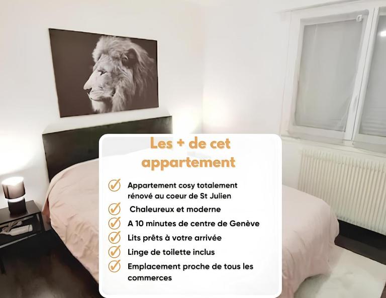 Escapade Confort au Cœur de la Ville Cosy&Moderne - B&B Saint-Julien-en-Genevois