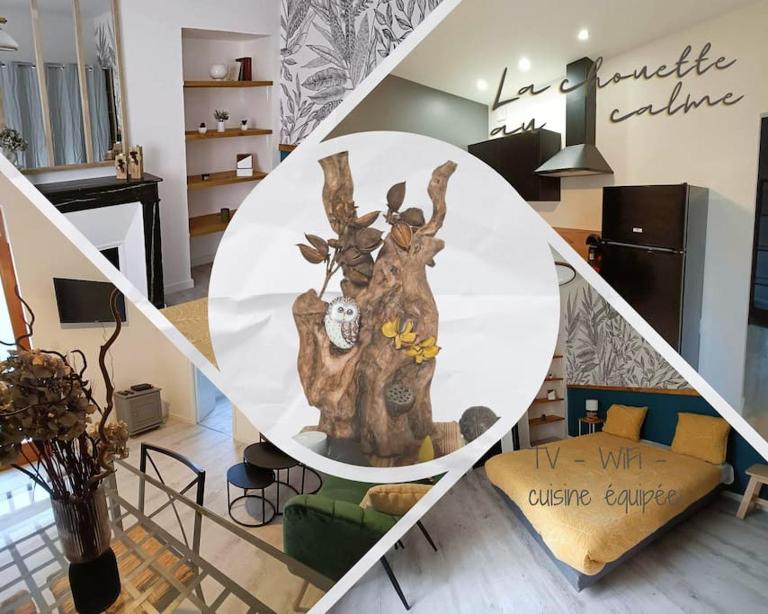 La chouette dans l'arbre - T2 sur cour au calme - Bed and Breakfast Dijon