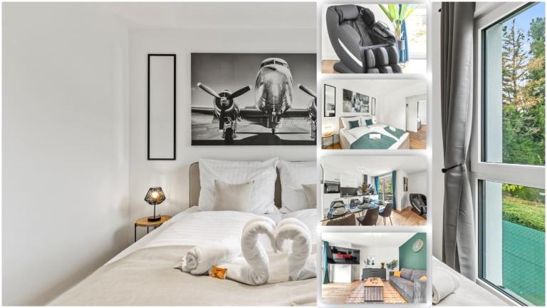 NobleNest Deluxe - Massage - Kaffee - Arbeitsplatz - B&B Vienna
