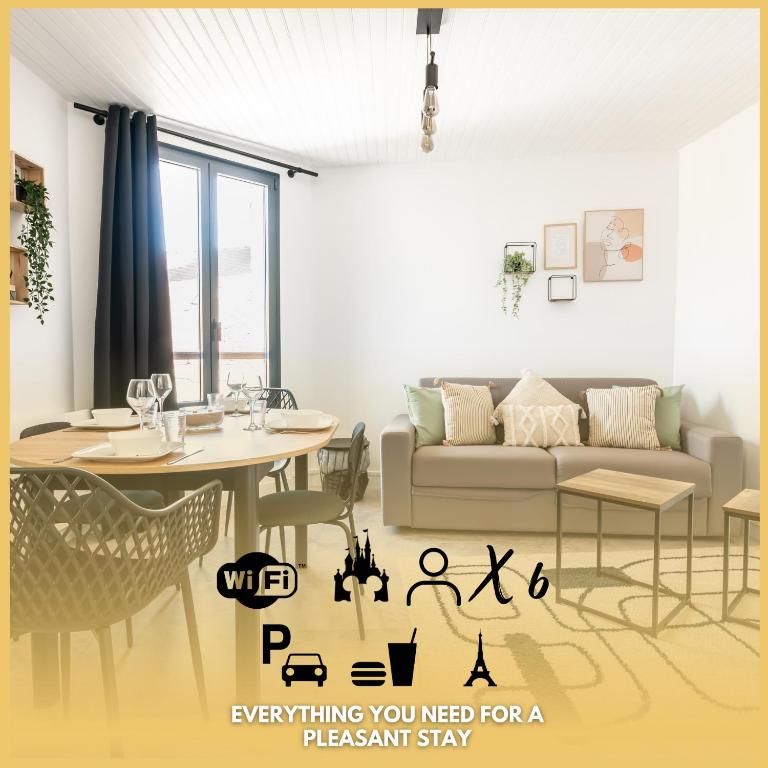 Le 27 - Appartement Cosy - Disney 15min - B&B Crécy-la-Chapelle