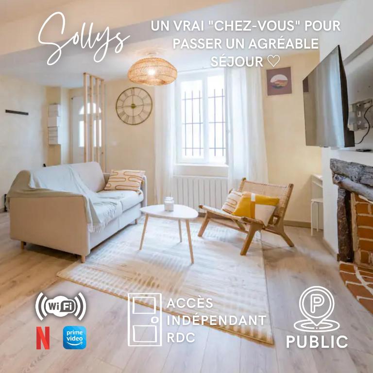 Sollys (Hyper centre - Parking - Cosy) - B&B Auxerre