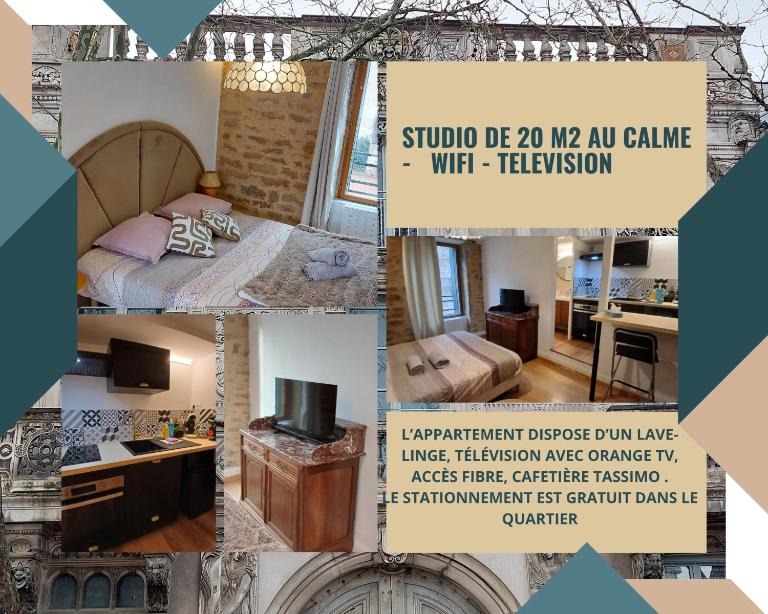 Studio 20m2 - stationnement gratuit - WiFi - Chambres d'hôtes Dijon