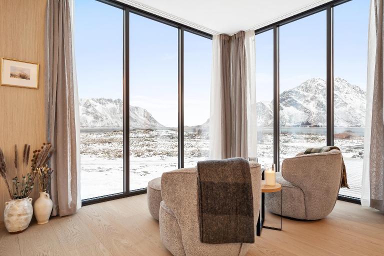 Panoramautsikten Lofoten with Jacuzzi - Chambres d'hôtes Kleppstad
