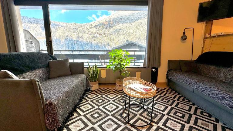 Apartement vue montage magnifique 2ch 5mn piste 3 - Bed and Breakfast Les Houches