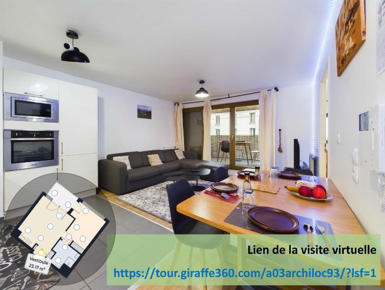 Roi de la Seine à Paris, stade, Gare parking et terrasse - B&B Saint-Denis