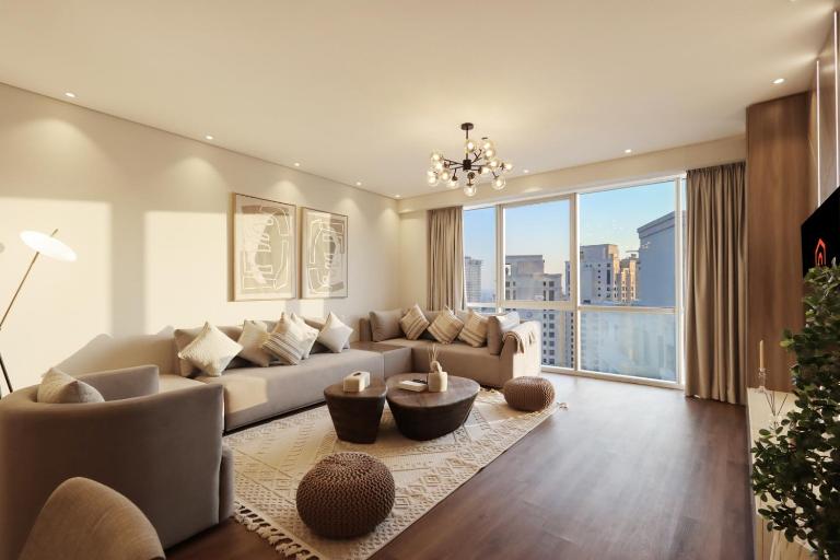 Livbnb-2B Stunner with Iconic Ain Dubai View - Chambres d'hôtes Dubaï