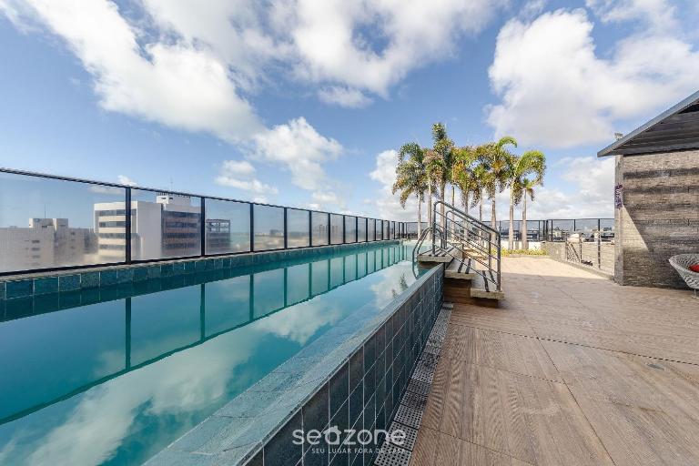 Edif. Time, Piscina no terraço e lazer completo a 300 m da Praia- ETIs - B&B Maceió