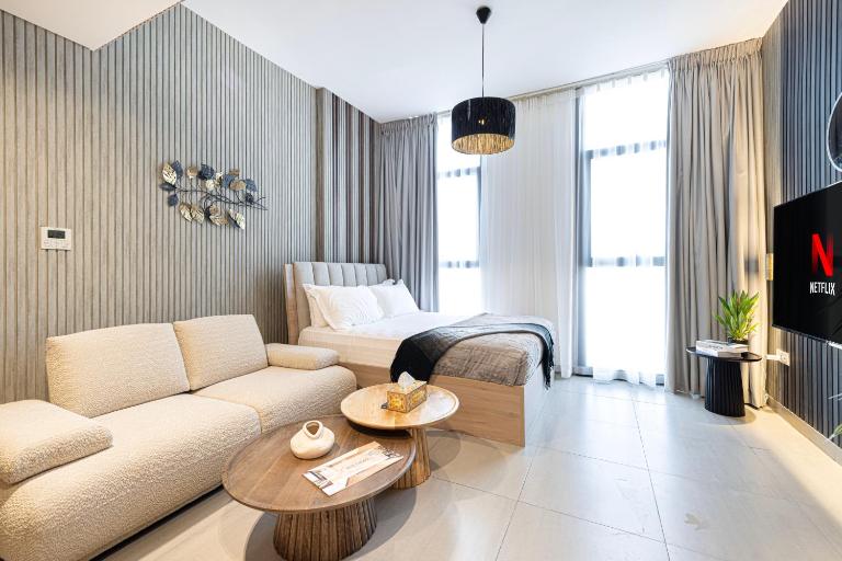 Luxury Studio Apartment in Al Mamsha - Pebble studio - B&B Sharjah city