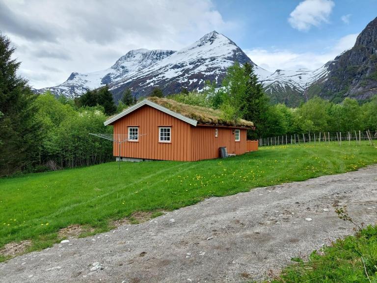 timber cabin Eresfjord med båt til leie - Ferienwohnung Øverås