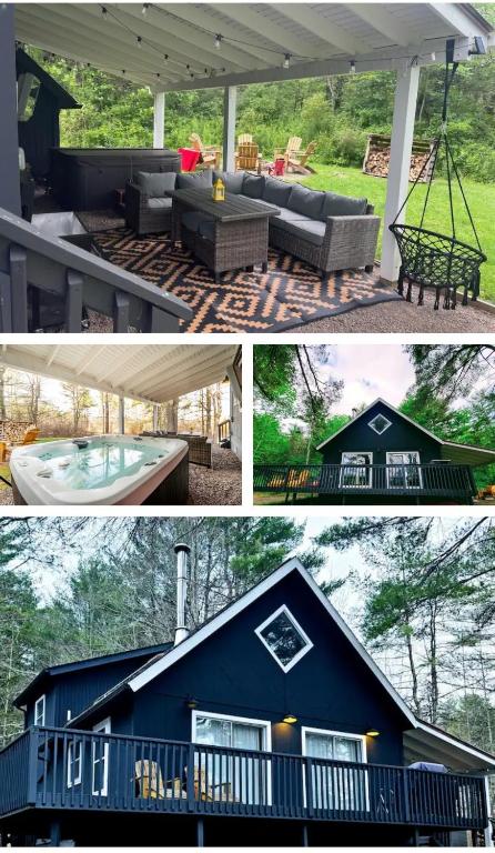 Modern Pine Tree Chalet with HOT TUB, Outdoor TV, VIEWS, Games & POOL 5 mins away!! - B&B Gilboa