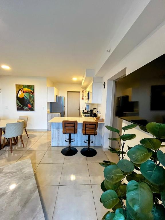 Top-floor overlooking uptown with AC & parking - Bed and Breakfast San José