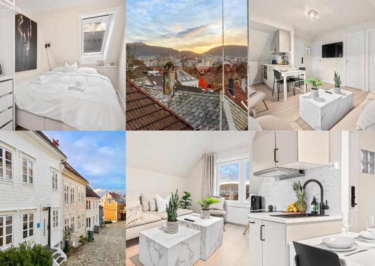 View to Bryggen - Renovated dec 24 - Historic cobblestone street - B&B Bergen