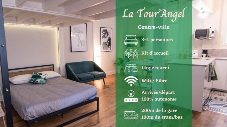 Hypercentre - Gare - La Tour'Angel - B&B Tours