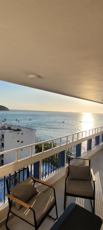 Apto vista al mar en playa Rodadero - Ferienwohnung Santa Marta