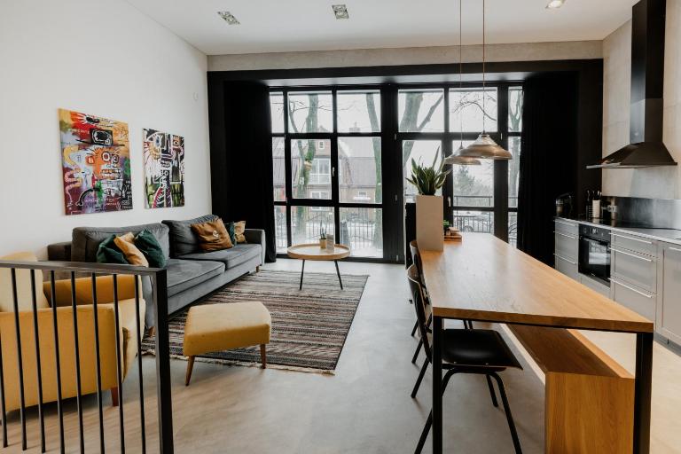 Modern and spacious loft type apartment 8 with free private parking by "Owl Jazz Apartments" - B&B Kaunas