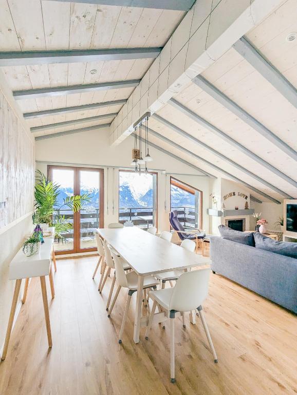 Cocon familial avec vue au centre de Veysonnaz - Bed and Breakfast Veysonnaz