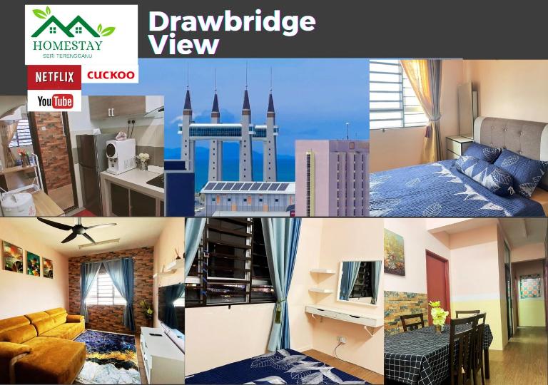 Apartment Ladang Tok Pelam Drawbridge View,Berdekatan KTCC,Pantai Batu Burok,Hospital by Homestay Seri Terengganu - B&B Kuala Terengganu