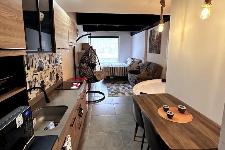Moderno apartaestudio tipo loft, con jacuzzi privado, auto check-in en Usaquén - Ferienwohnung Bogotá