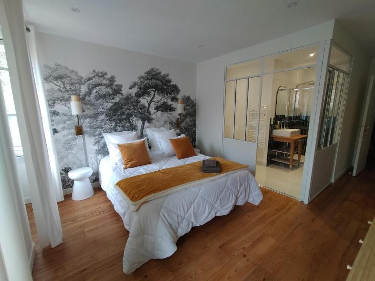 chambres d'hôtes numéro 2 Le Bedat côté jardin - B&B Labatut