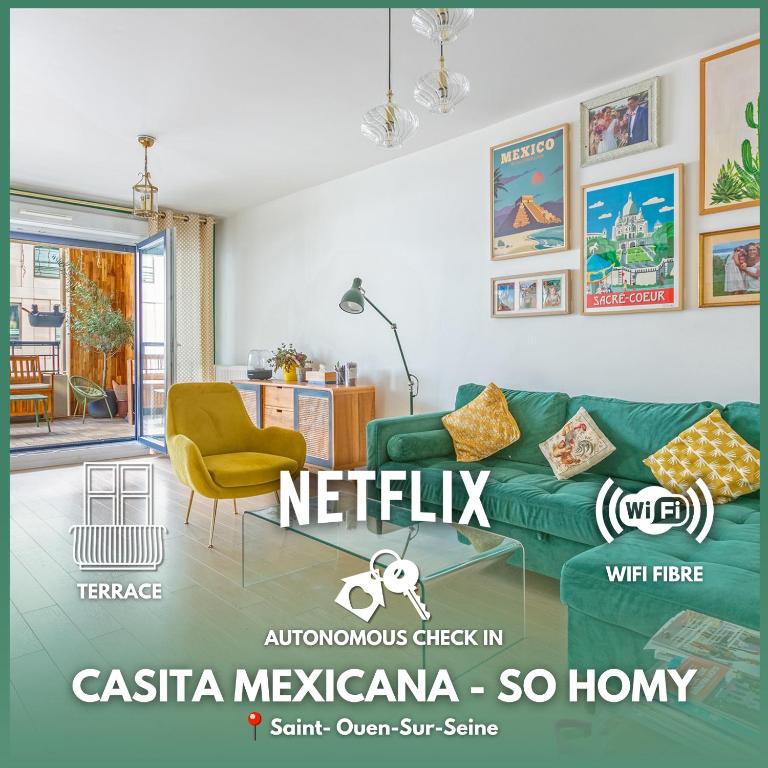La Casita Mexicana - Kids Friendly by So Homy- 3 Bed Room - 6 PAX - Chambres d'hôtes Saint-Ouen
