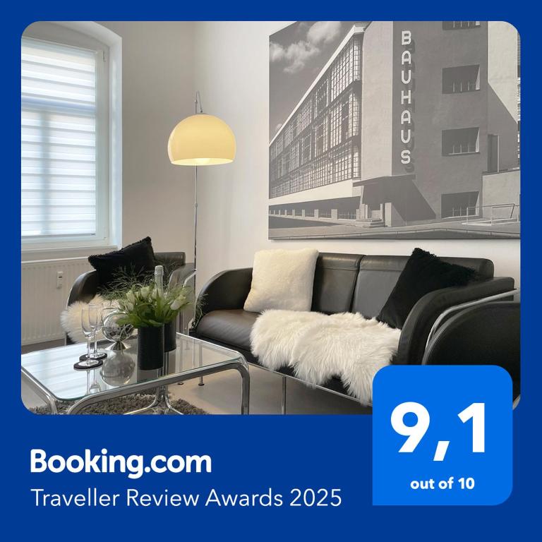 BAUHAUS Design-Luxus Apartment, 20er Jahre Stil, Garten - B&B Gera