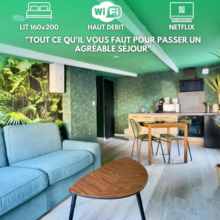 Suite Tropical-Netflix-Parking - Chambres d'hôtes Douai