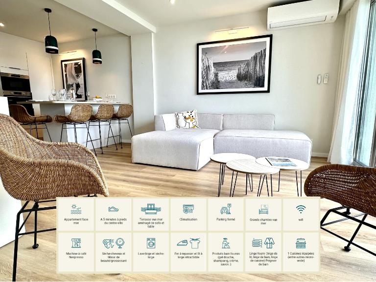 Appart Matisse face mer parking - Ferienwohnung Sainte-Maxime