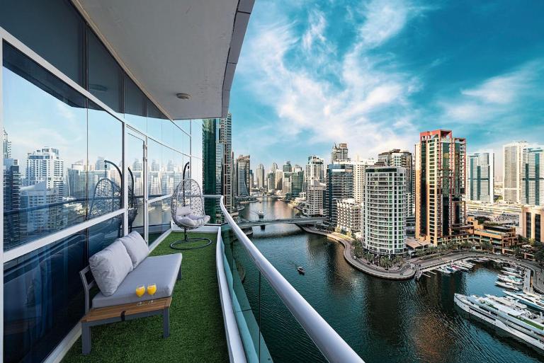 Panoramic Marina View - 1BR - Walk to the beach - Ferienwohnung Dubai