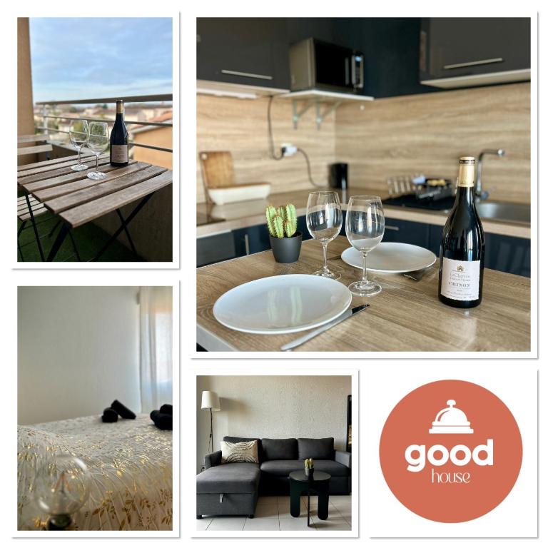 LE JULA - APPARTEMENT T2 PROCHE CENTRE VILLE - Parking privé - B&B Albi