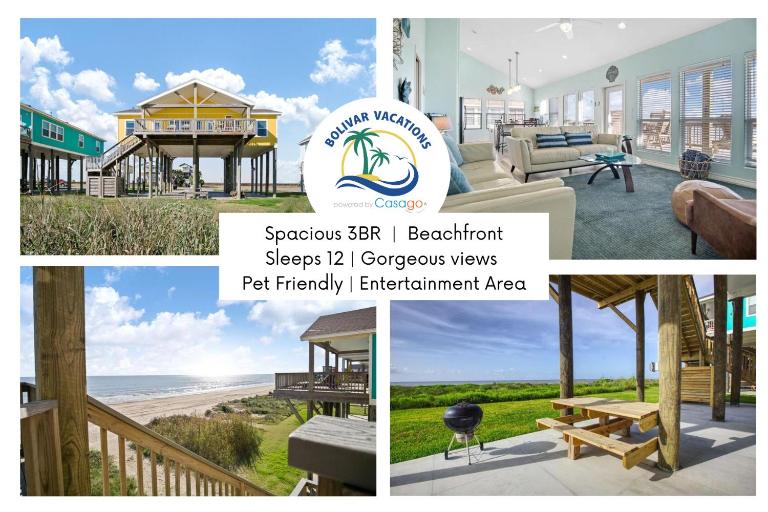 Splash Spacious 3BD 3bath Beachfront! Steps to Beach! - B&B Gilchrist