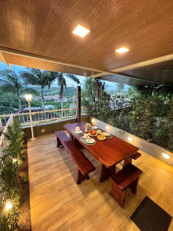 Apartamento de um quarto com varanda externa - Chambres d'hôtes Bananeiras