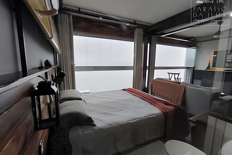 Apartamento Chalé da Ilha - Ar Cond e Super VISTA - Bed and Breakfast São Vicente
