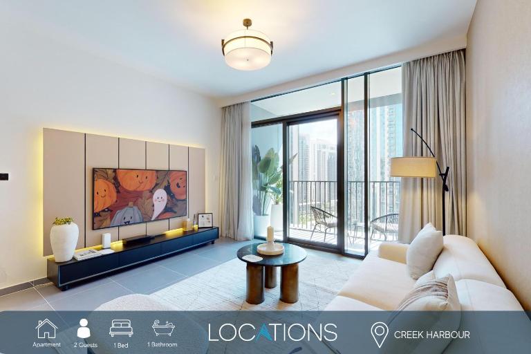 Creek Edge - Elegant One Bedroom in Creek Habour - B&B Dubai