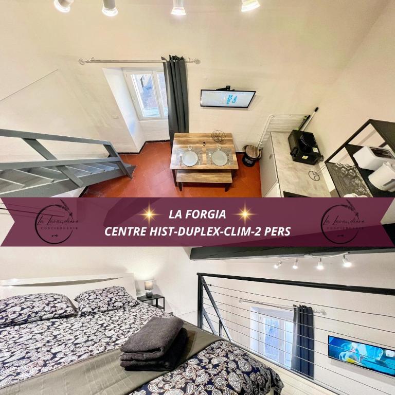 La Forgia - Centre Historique, Duplex, Clim, 2 personnes - Ferienwohnung Istres