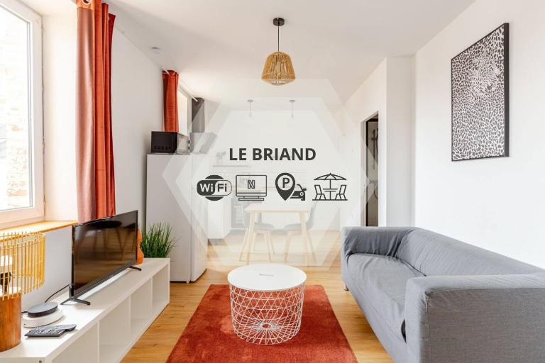 Le Briand - Centre Ville - Calme - Terrasse - Ferienwohnung Saint-Nazaire