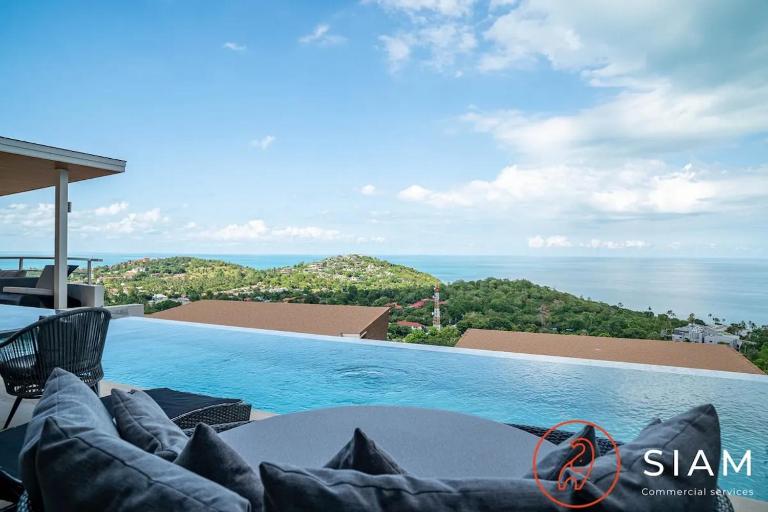 Panoramic Sea View Villa Hmapa 2Br & Private Pool - B&B Choeng Mon Beach
