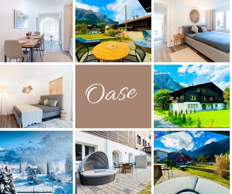 Cute & cozy oasis, private afternoon sun terrace - B&B Kandersteg